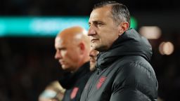 AUCKLAND, NEW ZEALAND - AUGUST 01: Vlatko Andonovski, Head Coach of USA, is seen during the FIFA Women's World Cup Australia & New Zealand 2023 Group E match between Portugal and USA at Eden Park on August 01, 2023 in Auckland, New Zealand. (Photo by Buda Mendes/Getty Images)