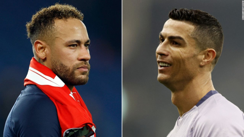 Neymar da Silva Santos Júnior and Cristiano Ronaldo.