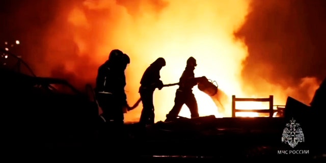 Fire, people