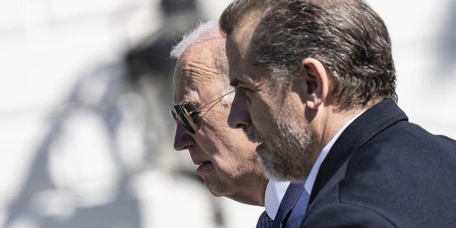 President Joe Biden and his son Hunter Biden attend the annual Easter Egg Roll