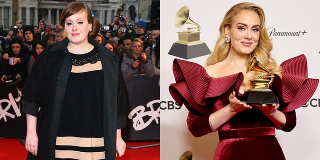 Adele then and now split
