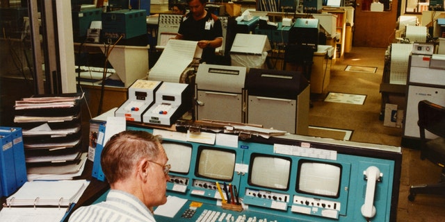 The Voyager control center at Jet Propulsion Laboratory,