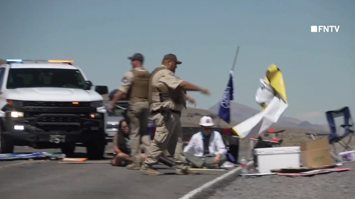 TRIBAL RANGERS BREAK UP CLIMATE PROTESTERS IN NEVADA