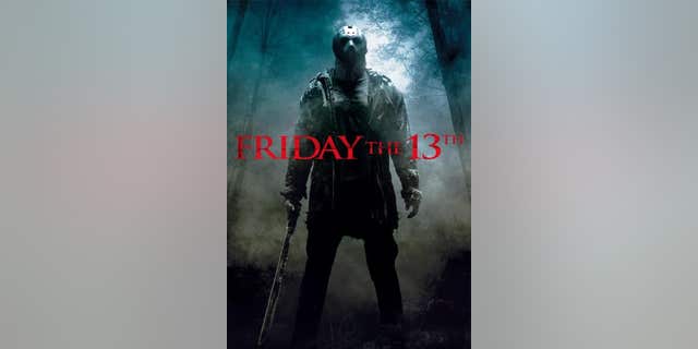 Movie poster of "Friday the 13th" slasher film