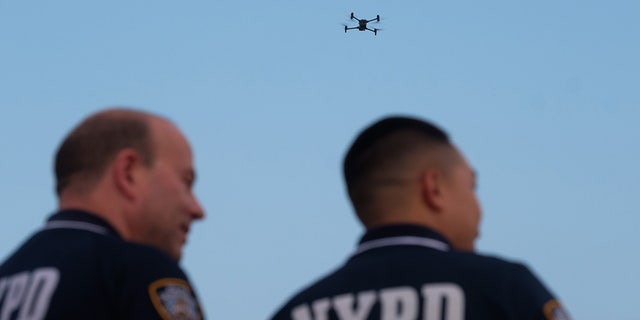 NYPD send drones in the sky over Rockaway Beach