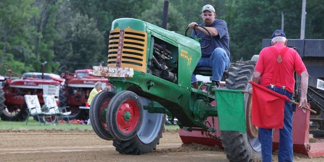 A tractor pull in Indiana