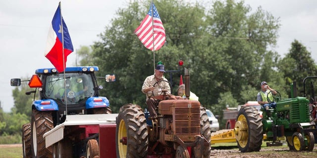 A tractor pull in Texas