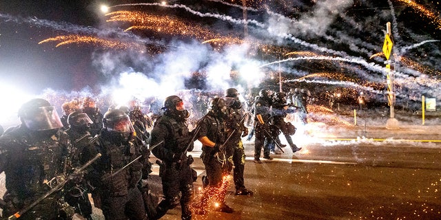 Portland police use gas to disperse protesters