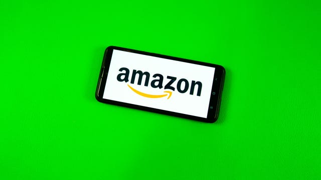 Amazon Prime logo on a phone screen