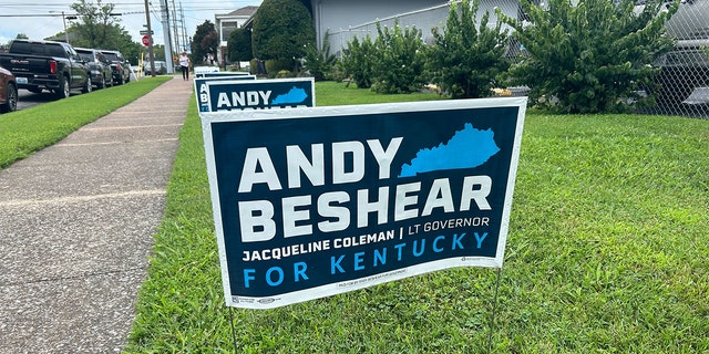 Andy Beshear for Kentucky yard sign 