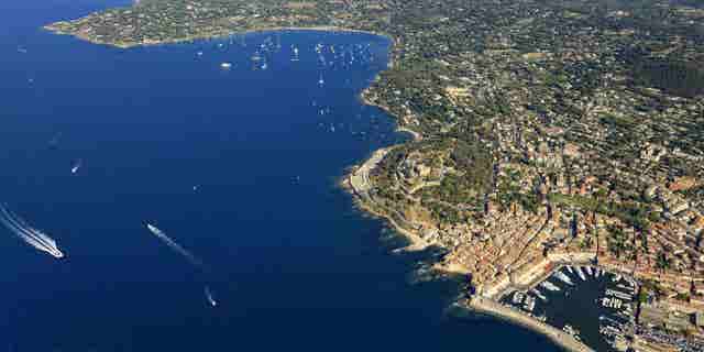 St. Tropez aerial view