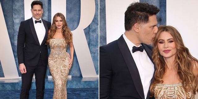 Joe Manganiello and Sofia Vergara kissed at the Vanity Fair Oscars party
