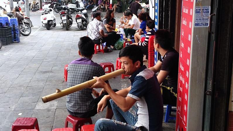 Vietnamese coffee vendor