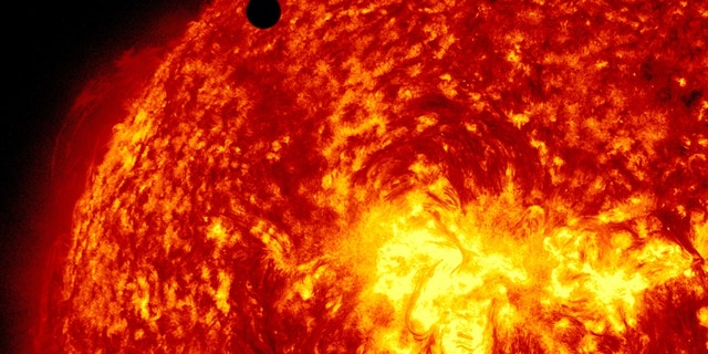 The Transit of Venus across the face of the sun
