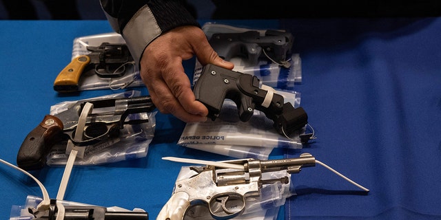 3D printed ghost guns on display
