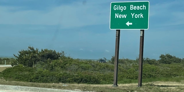 Gilgo beach sign on Ocean Parkway NY