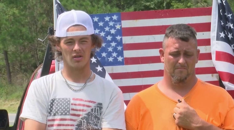 Teen leaves Virginia high school after official told him to remove American flags from his pickup truck