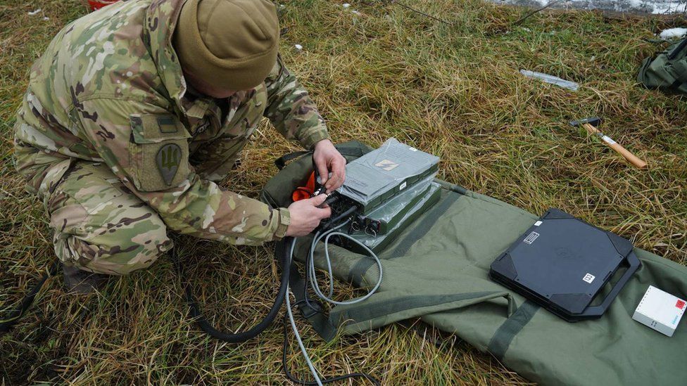 Ukrainian electronic warfare unit on patrol