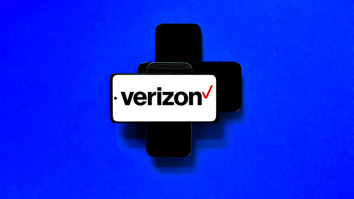 Verison logo on a phone