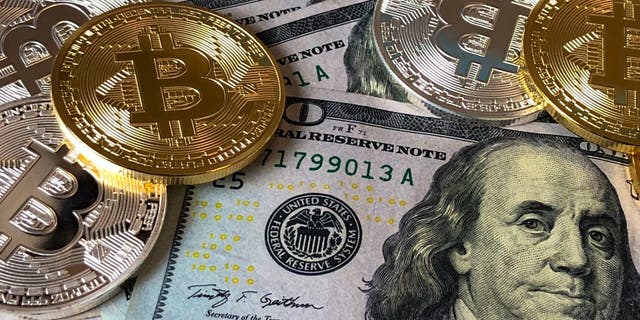 US dollars and bitcoins
