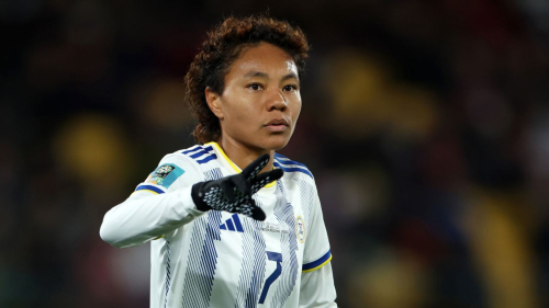 Sarina Bolden represents the Philippines at the FIFA Women's World Cup on July 25, 2023.