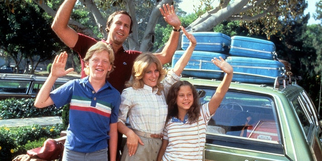 Checy Chase and the cast of "National Lampoons Vacation" in a scene from the movie