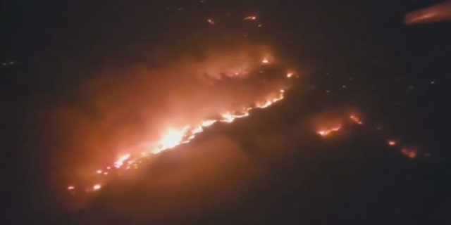 Gray fire aerial