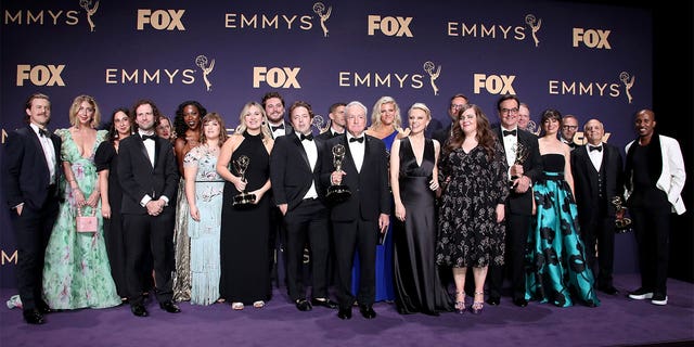 The cast of "Saturday Night Live" at the Emmys 