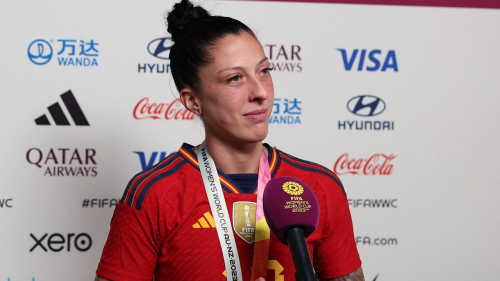 Jennifer Hermoso is a star player on Spain's women's soccer team, which won its first World Cup in history.