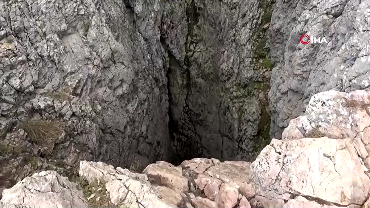 The cave entrance