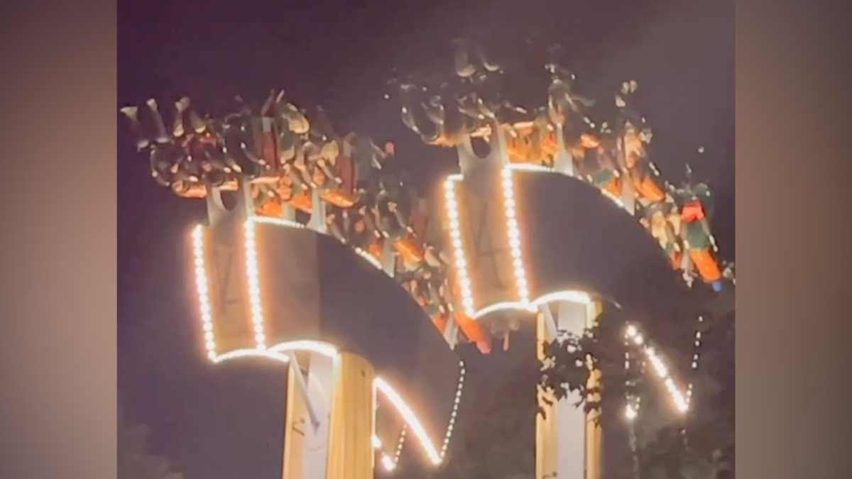 Guests on Canada's Wonderland ride are inverted