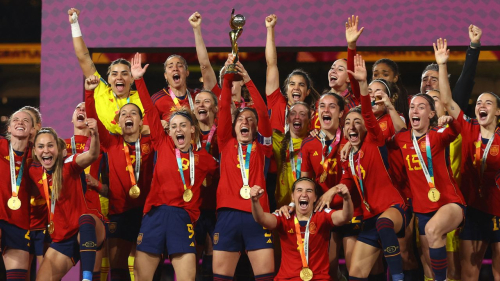 Spain won the Women's World Cup for the first time last month. 