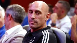 LAS ROZAS, SPAIN - JUNE 12: Luis Rubiales, President of RFEF, is seen during the press conference of Jorge Vilda to announce the squad for the FIFA Women's World Cup at Ciudad del Futbol on June 12, 2023, in Las Rozas, Madrid, Spain. (Photo By Oscar J. Barroso/Europa Press via Getty Images)