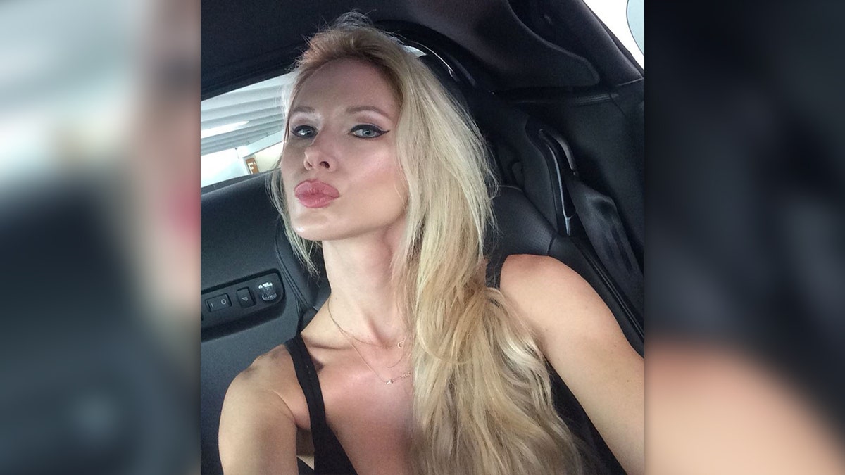 Tatyana Remley Selfie with blonde hair in front seat of a car