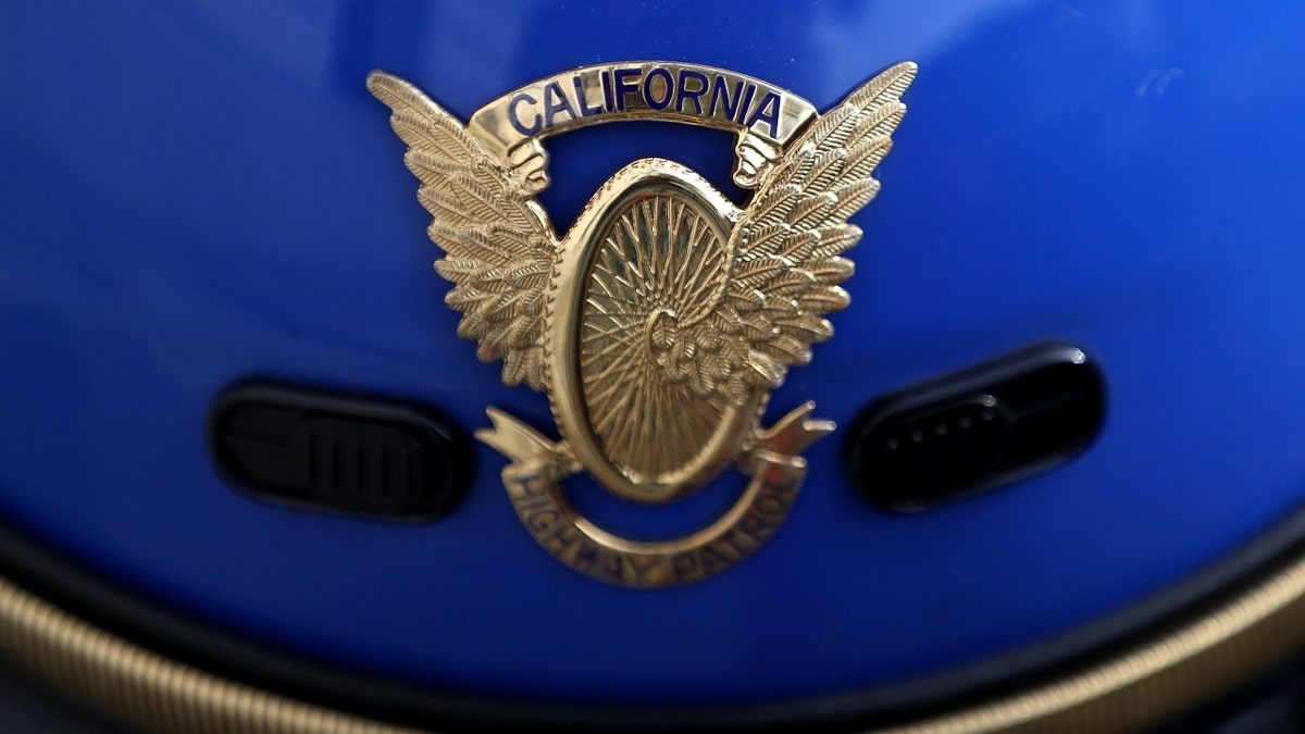 A view of a California Highway Patrol logo