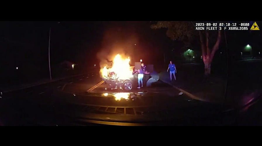 Colorado police officer helps save passenger from burning vehicle