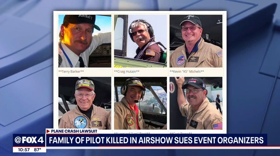 Family of pilot killed in crash sues Texas air show organizers
