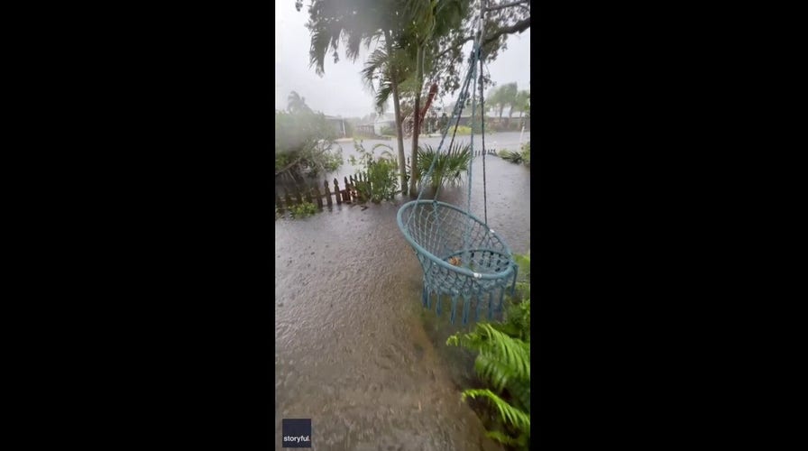 Hurricane Idalia gives Florida man the hammock over water that he’s ‘always wanted’
