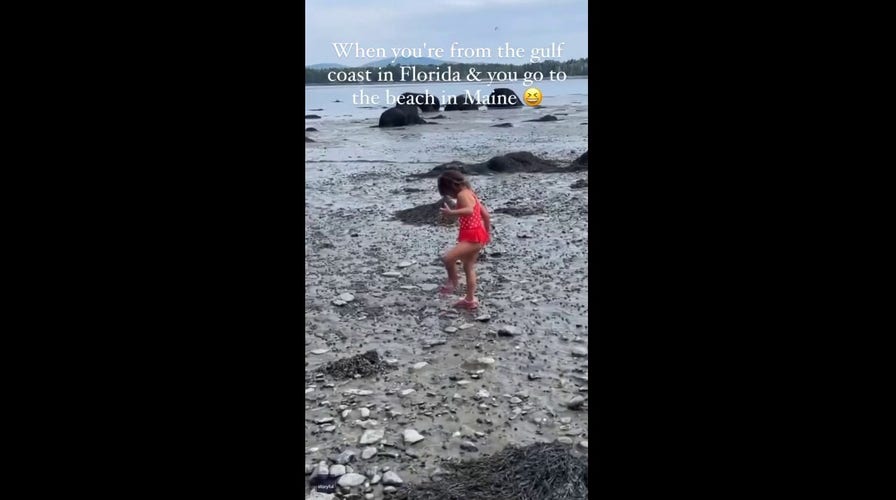 Florida girl has 'rocky' experience on Maine beach: See her poignant reaction