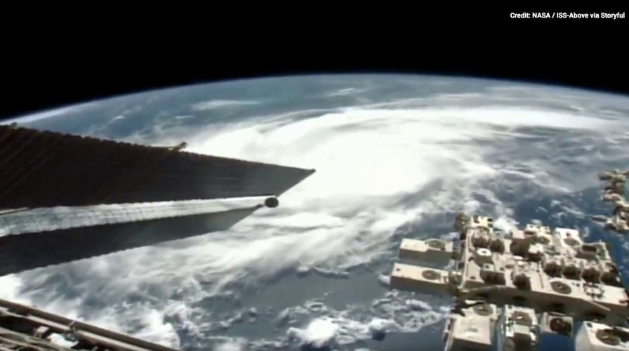 ISS footage shows Hurricane Idalia approaching Florida coast