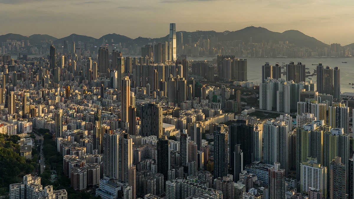 A photo of Hong Kong, buildings