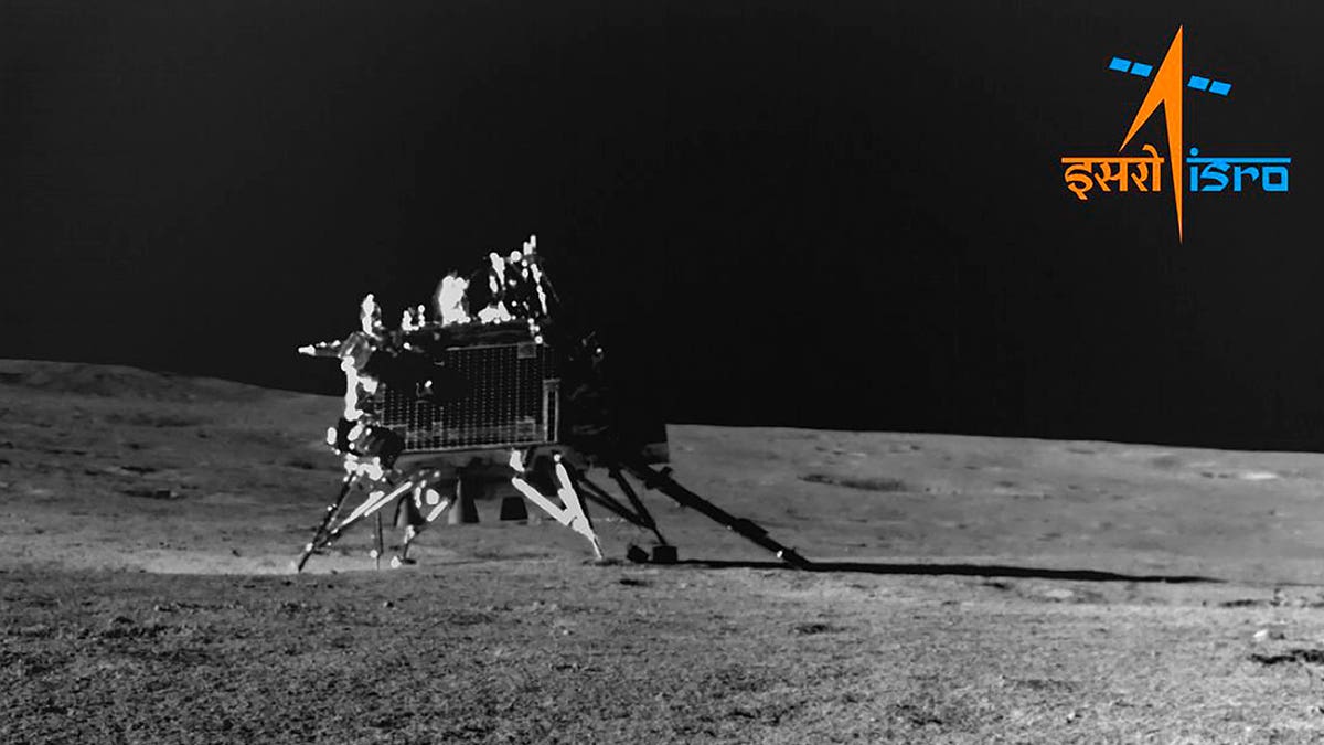 lander on the moon