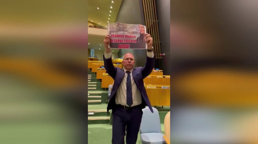 Israel's ambassador to UN leaves General Assembly to protest Iranian president’s speech