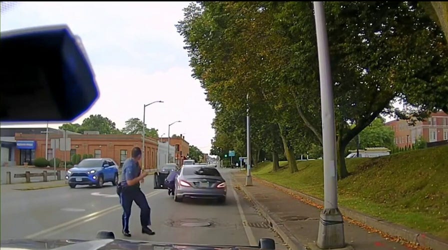 Massachusetts state trooper seen on video being dragged during traffic stop
