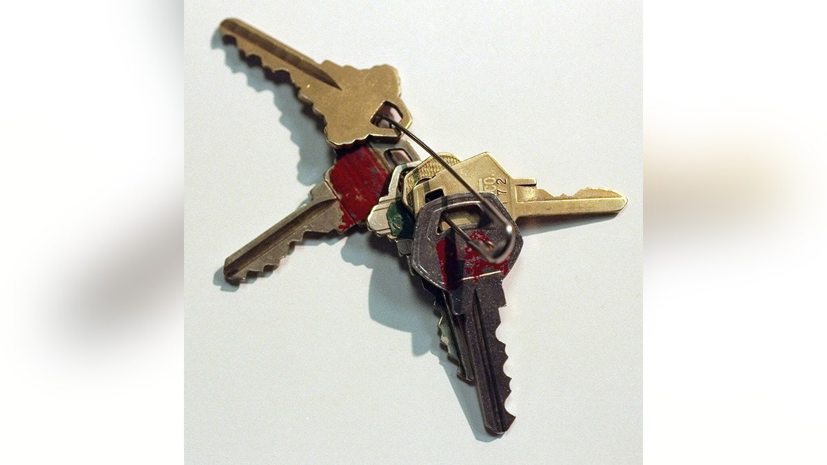 A close-up of keys