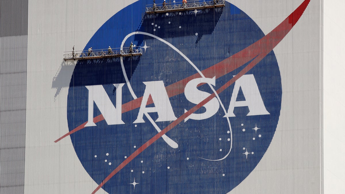 NASA logo at Kennedy Space Center
