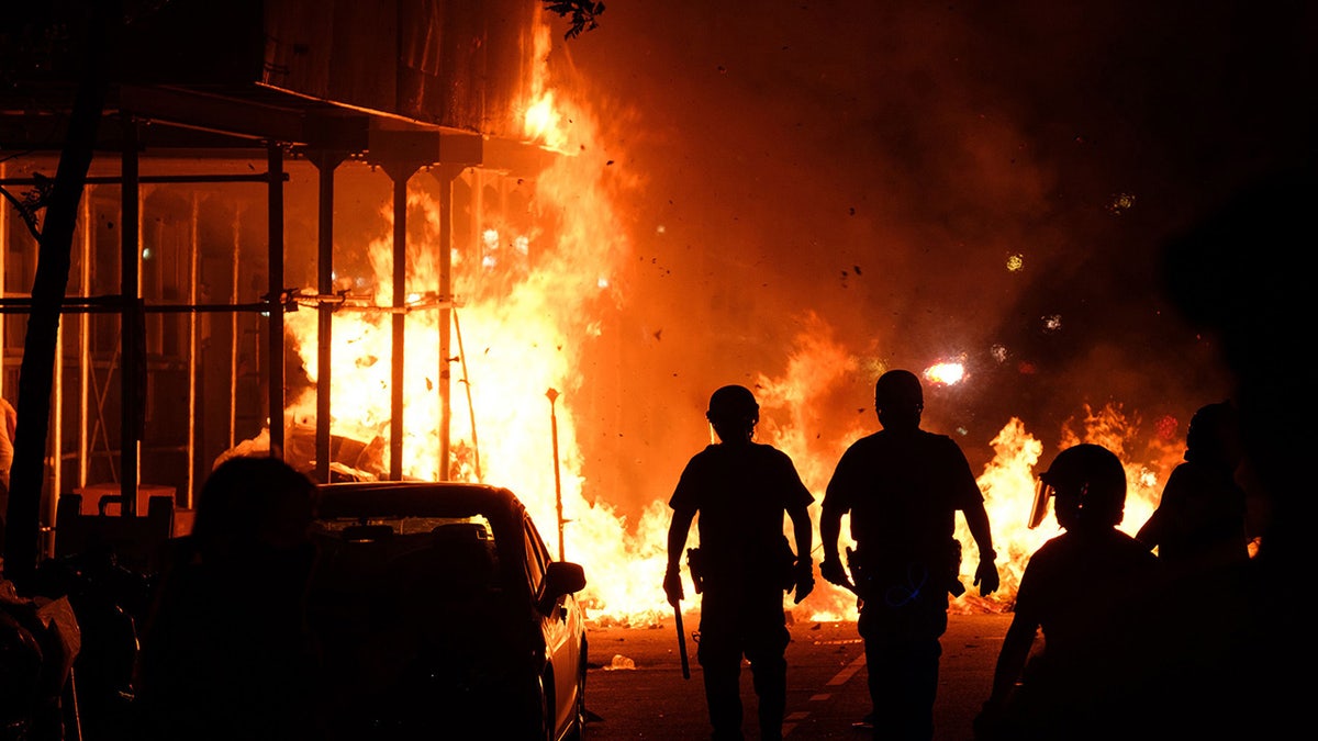Fiery NYC riot after George Floyd's death