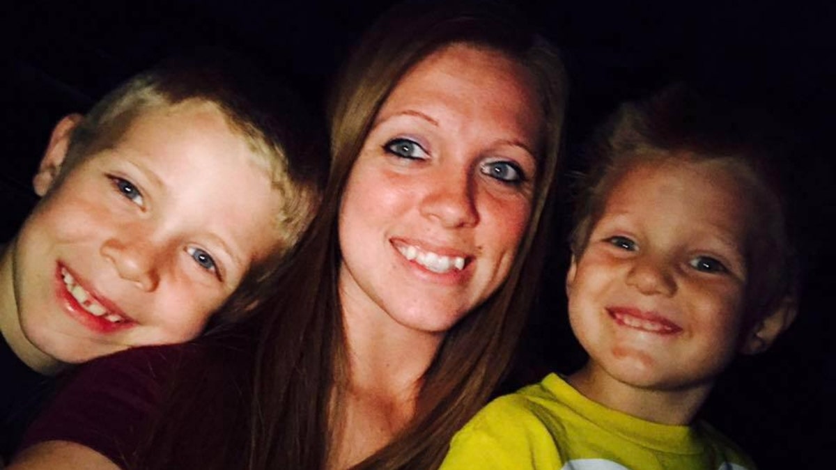 Felecia Richey (center) and her two sons, Tysin and Bentley
