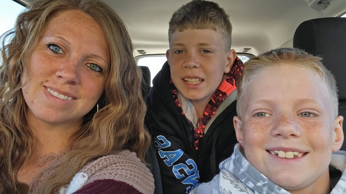 Felecia Richey and her two sons, Tysin and Bentley