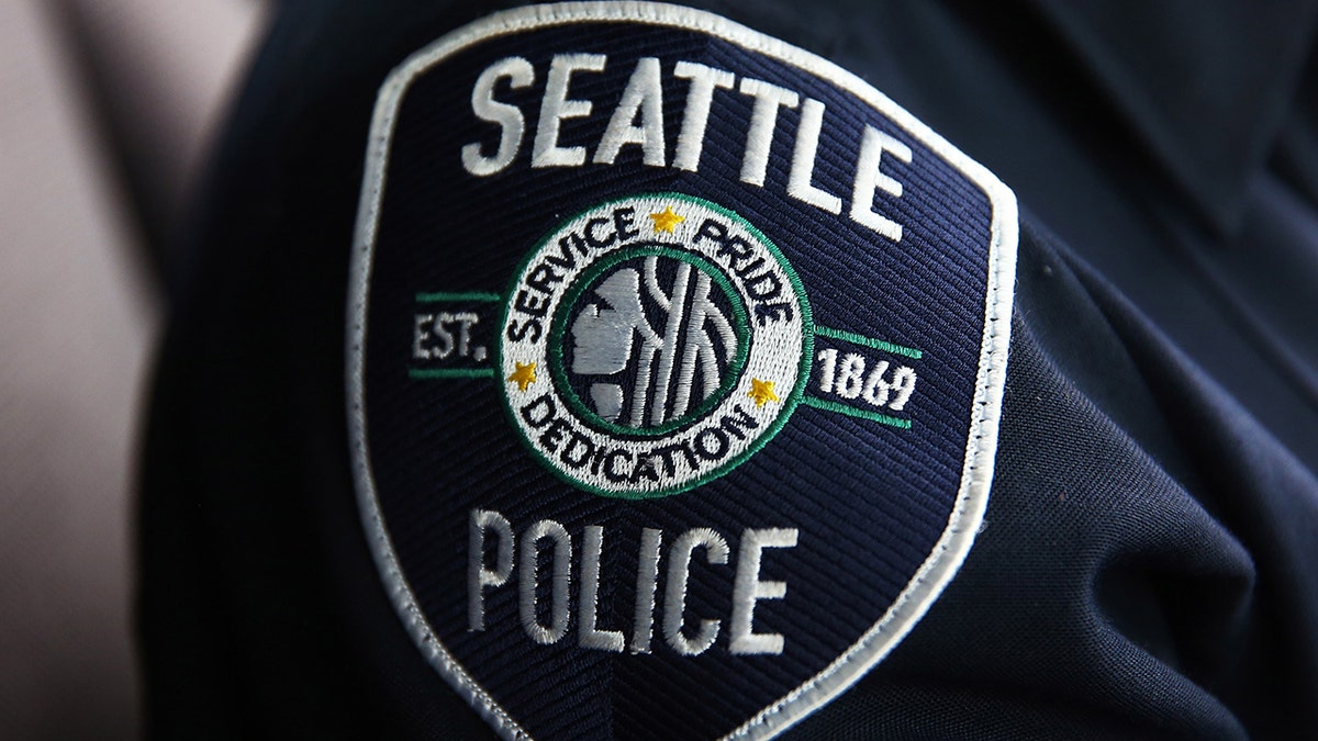 Seattle police patch on uniform